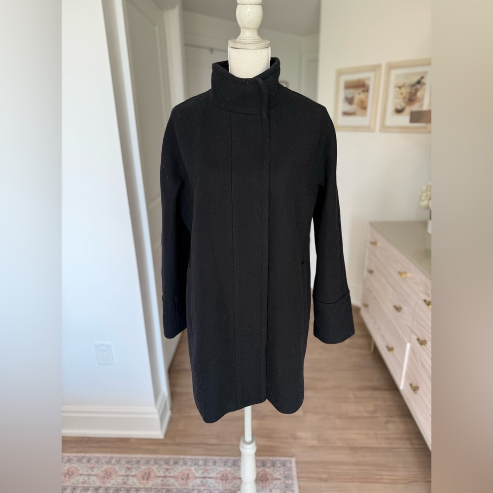 J. Crew Black City Coat